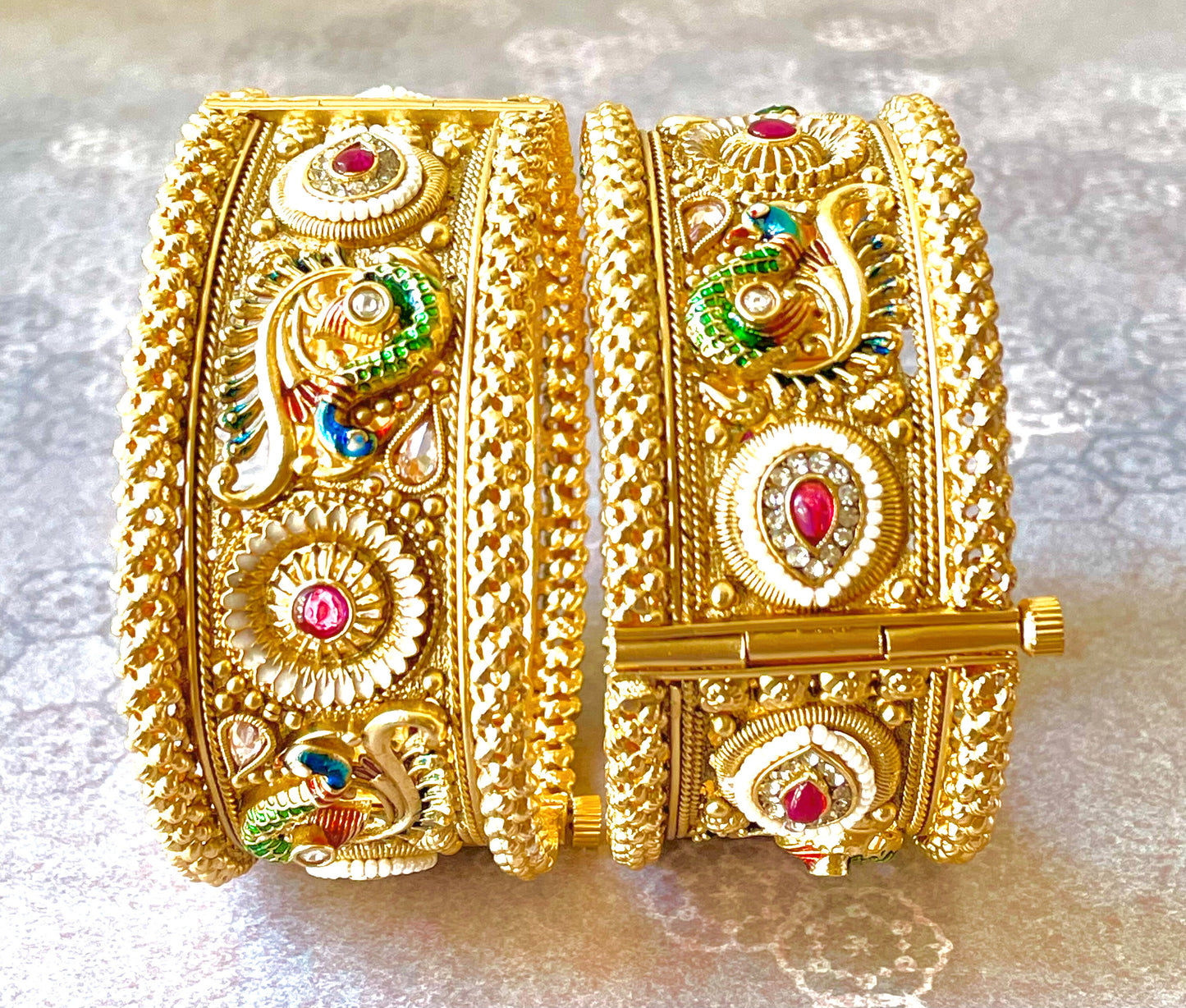 Ruby Peacock Rajwada Style