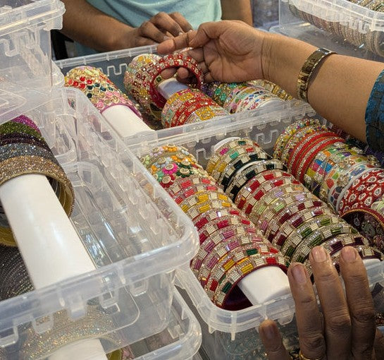 Samaroh artisans selecting handcrafted kadas in India